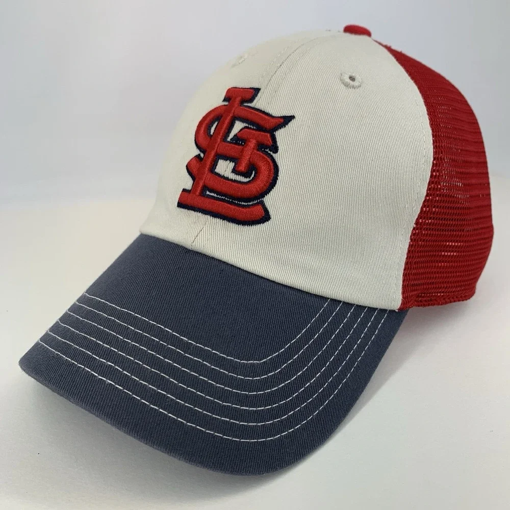 St. Louis Cardinals Hat Gray Red Mesh '47 Twins Snapback OSFA MLB Baseball Cap